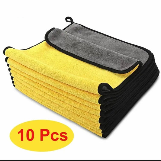 10pcs Extra Soft Car Wash Microfiber Towel Car Cleaning And drying 30*30cm (11.8*11.8 Inch)