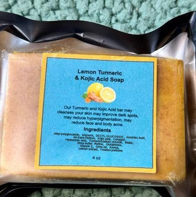 Turmeric Soap Lemon Soap Kojic Acid Soap Ginger Handmade Cold Process
