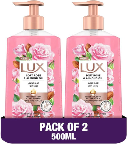 LUX Perfumed Liquid Hand Wash 500ml x2