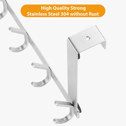 Stainless Steel Heavy Duty Over Door Hanger Holder