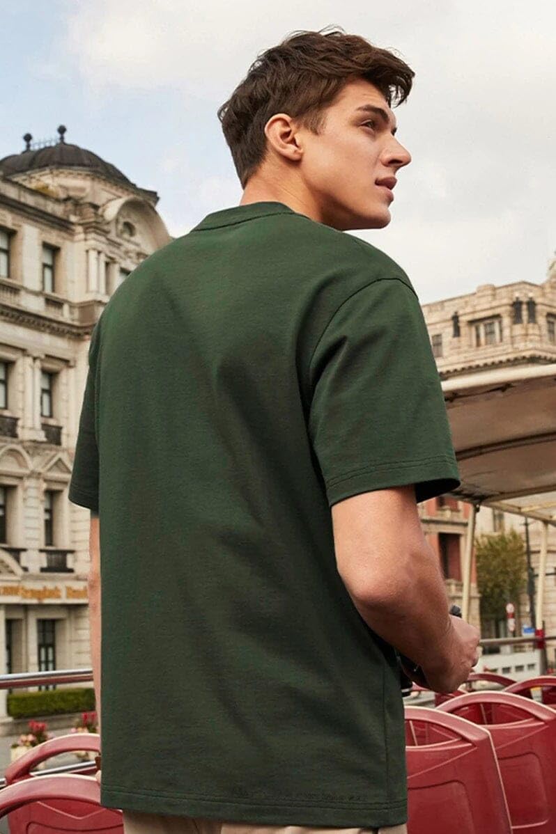 Polo Republica Men's Pack Of 5 Basic Regular fit Short Sleeve T-Shirt, Casual Combed Cotton Tee Shirts