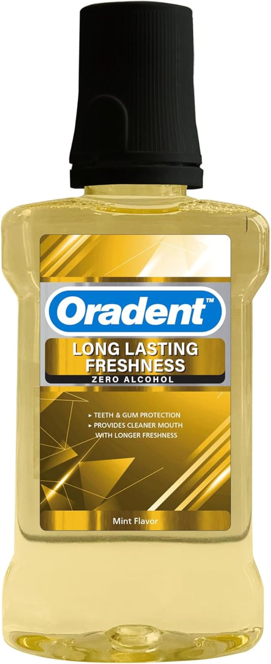 Oradent Long Lasting Freshness Mouthwash | To Maintain Fresh Breath & Clean Gums | Support Overall Oral Health | 500 Ml
