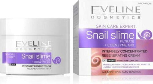 Eveline Snail Slime  Day and  Night Cream with Coenzyme Q10  50ml