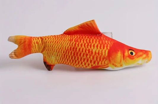 Fish Design Cat Teaser Plush Toy