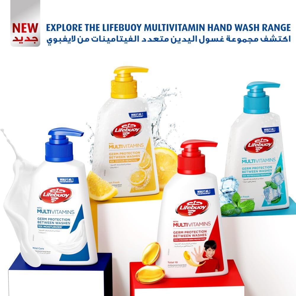 LIFEBUOY Hand Wash, Mild Care  200ml x 3