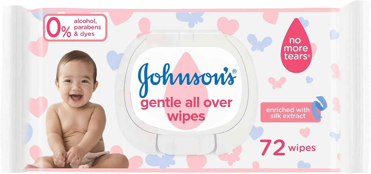 Johnson's Baby Wipes 2+1 (72) wipes