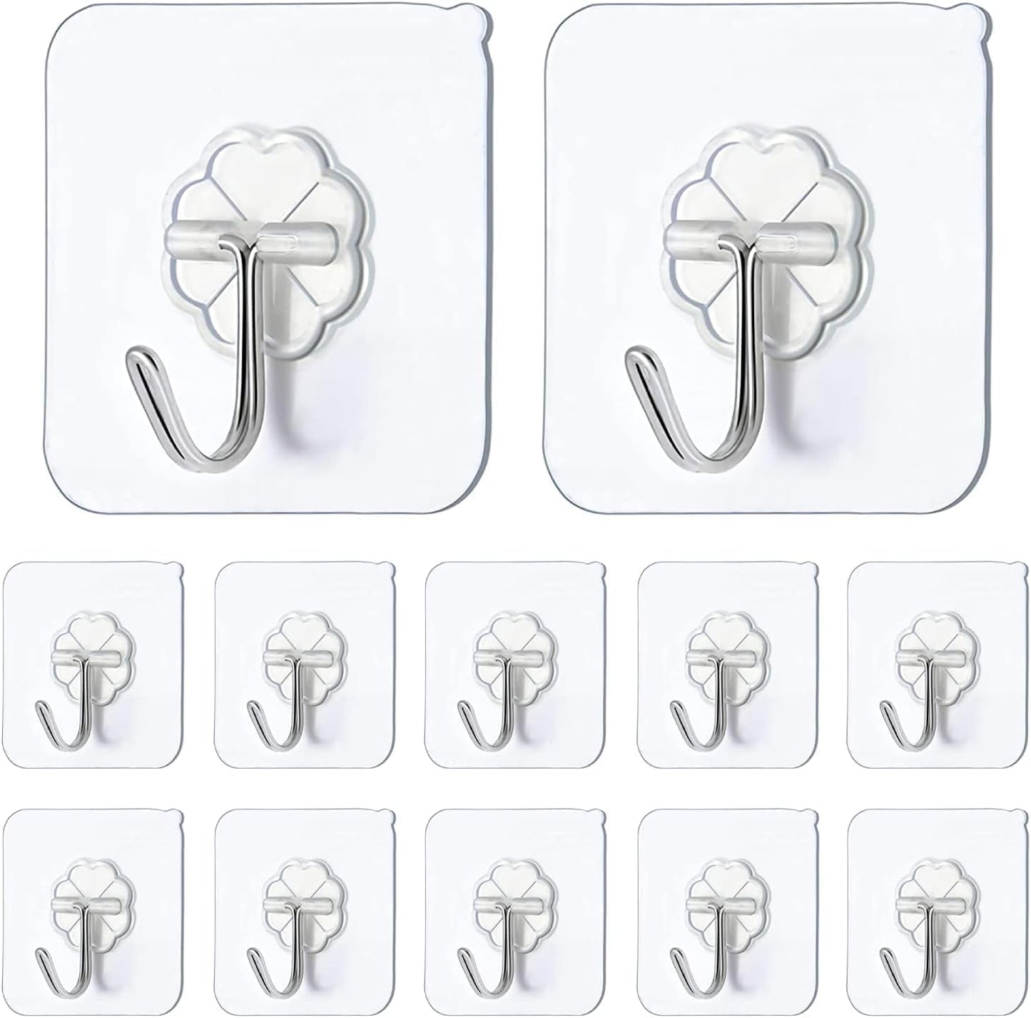 Self Adhesive Hooks,12 PCS