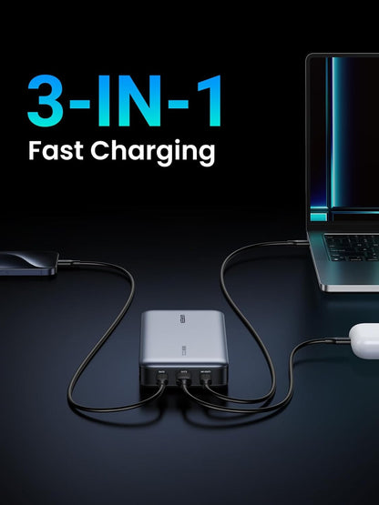 UGREEN Power Bank 20000mAh, 100W Fast Charging Portable Charger, Laptop Charger Portable with 2 USB-C and 1 USB-A Port, Battery Pack for MacBook, Dell, iPhone 16-12 Series, Samsung S25U, iPad, AirPods