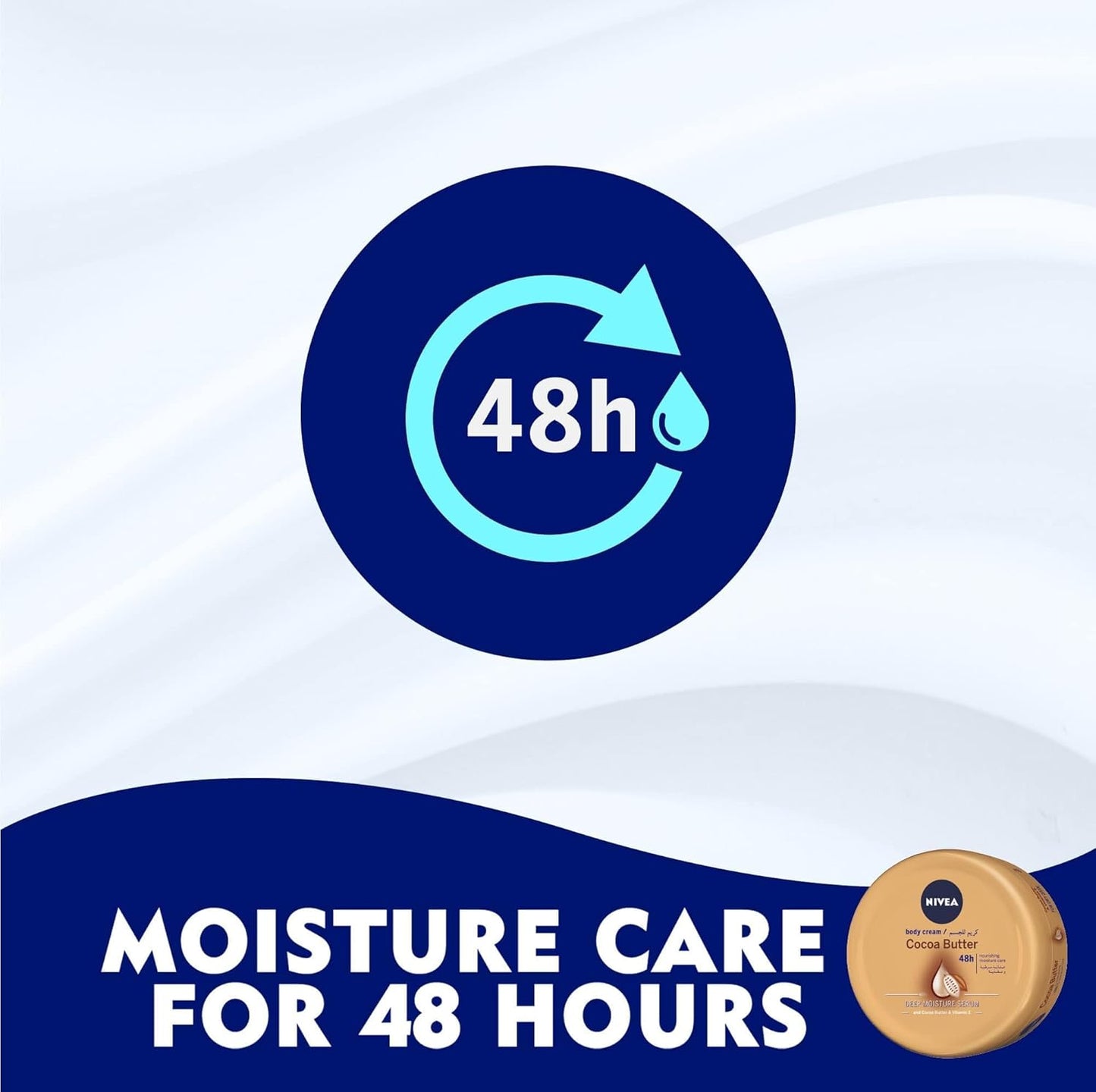 NIVEA Body Lotion for Dry Skin, Cocoa Butter, 5in1 Complete Care, 48H Deep Moisture, 2x400ml, Pack of 2