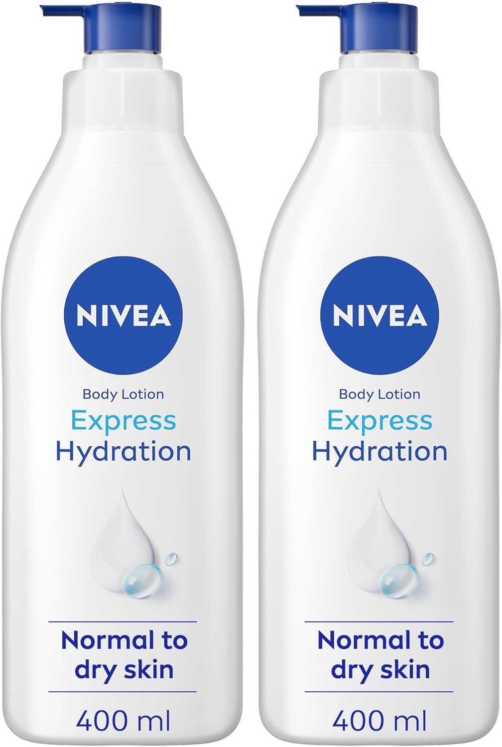 NIVEA Body Lotion for Normal to Dry Skin, Express Hydration, with Deep Moisture Serum and Sea Minerals, 48H Moisture Care, 400ml