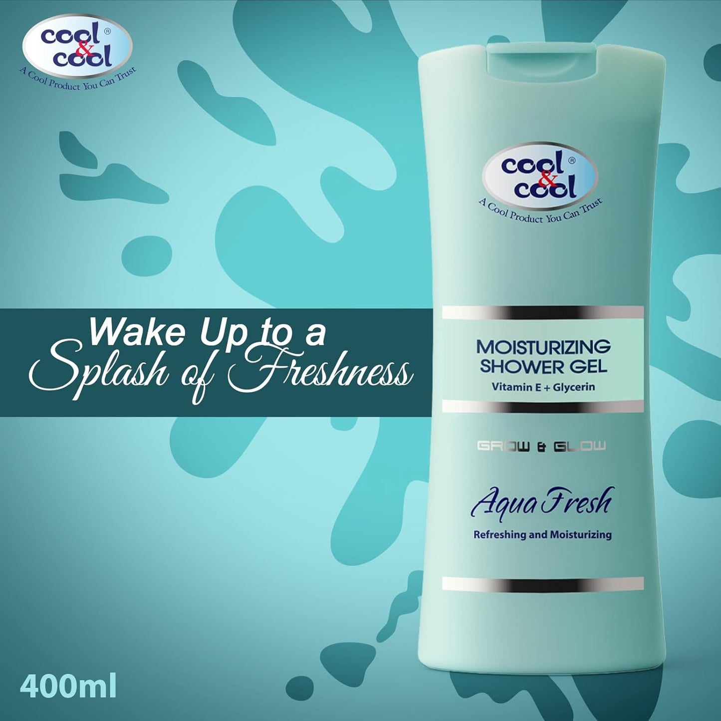Cool & Cool Glow & Glow Moisturizing Body Shower Gel Aqua Fresh, 400 ML