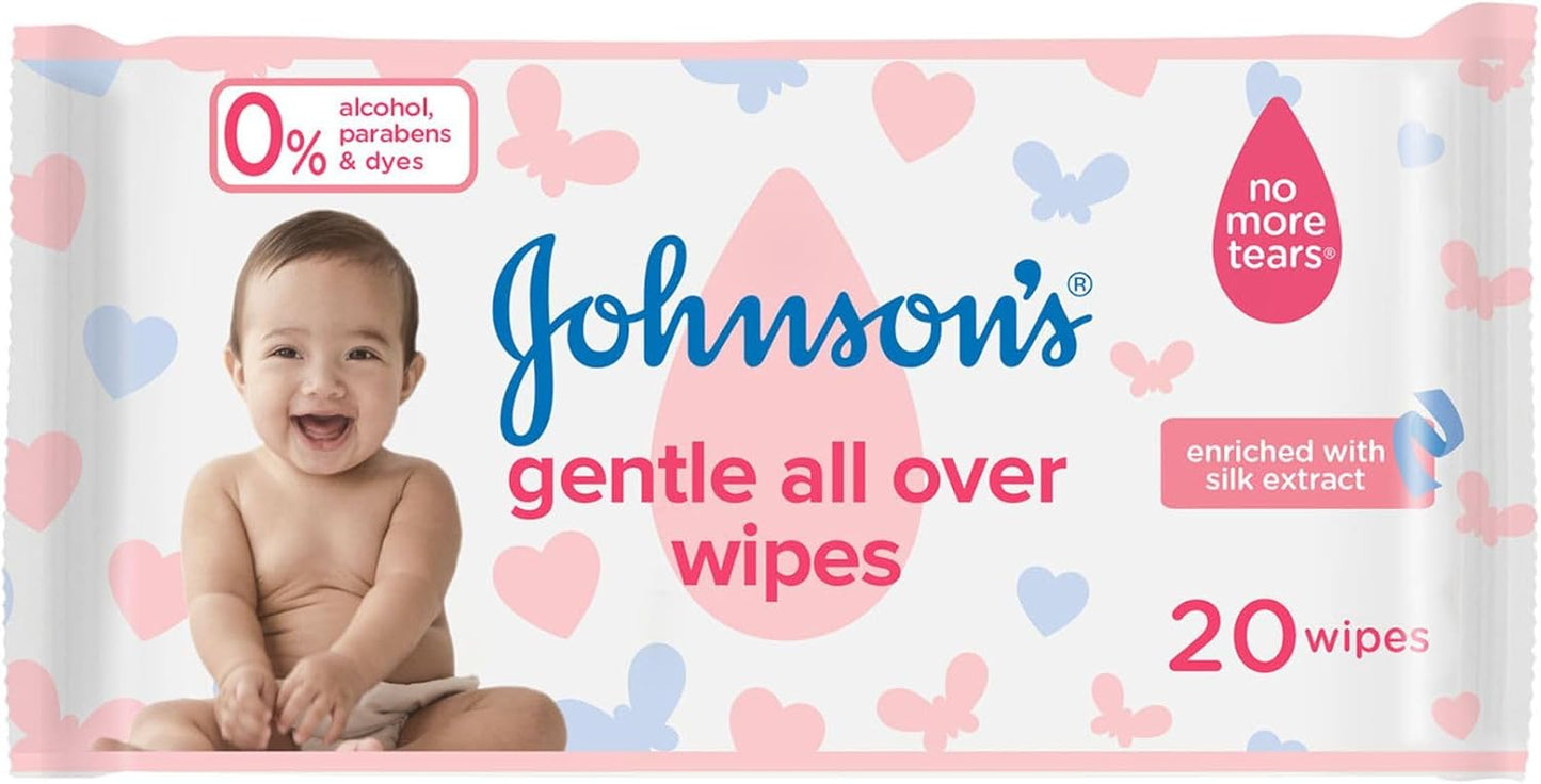 Johnson's Baby Wipes 2+1 (72) wipes