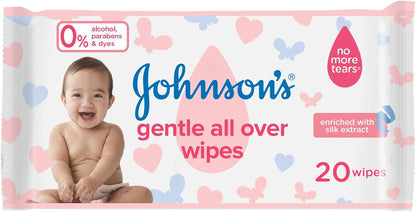 Johnson's Baby Wipes 2+1 (72) wipes