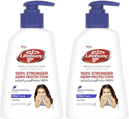 Lifebuoy Mild Care Antibacterial Hand Wash, 2 x 180 ml