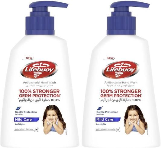 Lifebuoy Mild Care Antibacterial Hand Wash, 2 x 180 ml
