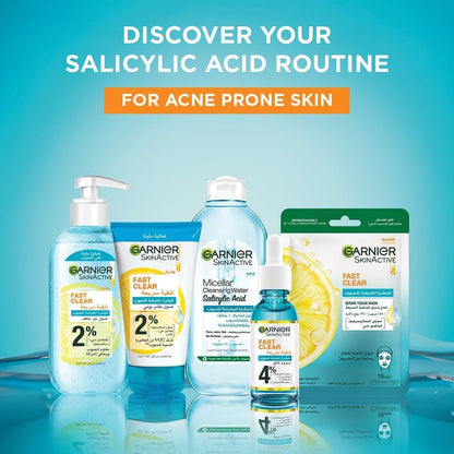 Garnier Skinactive Fast Clear Booster Face Serum, With Salicylic Acid, 30ml