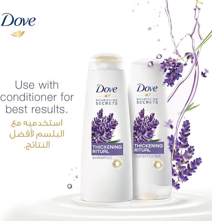 Dove Thickening Ritual Shampoo Lavender, 400ml + Dove Conditioner, 320ml
