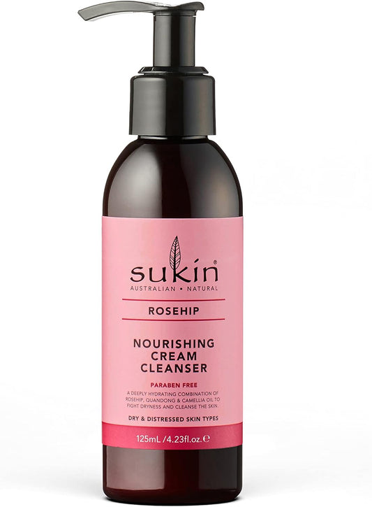 Sukin Rosehip Nourishing Cream Cleanser, 125 ML