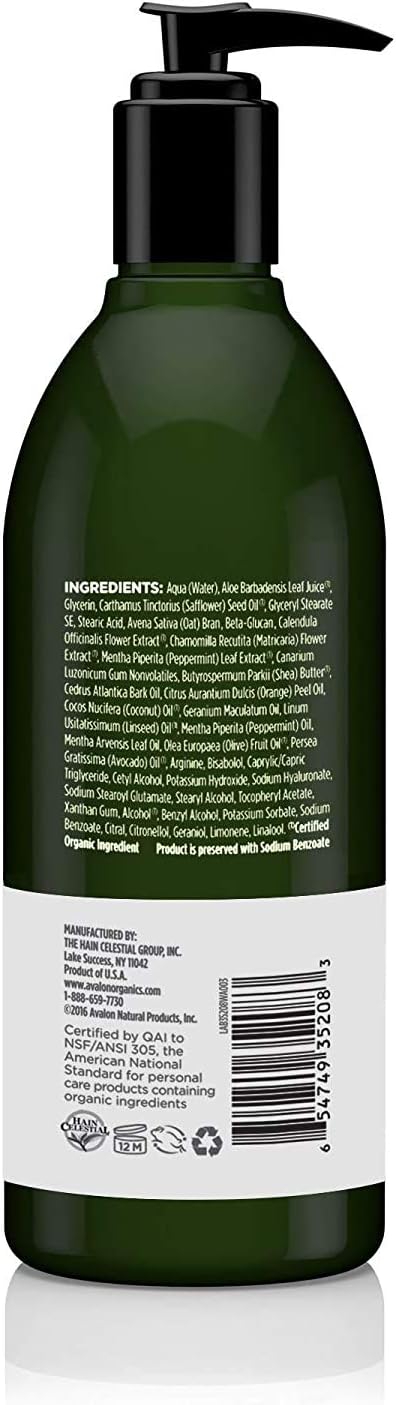 Avalon Organics Mint Thyme TherapEUtic Lotion, 12 Oz