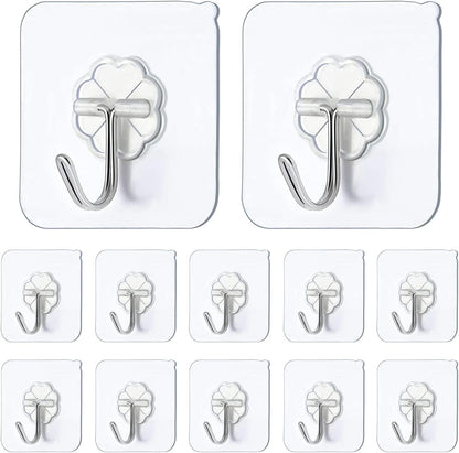 Self Adhesive Hooks,12 PCS
