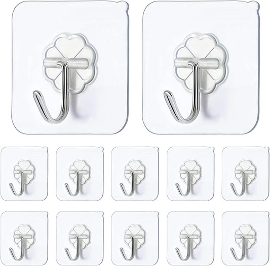 Self Adhesive Hooks,12 PCS