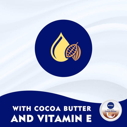NIVEA Body Lotion for Dry Skin, Cocoa Butter, 5in1 Complete Care, 48H Deep Moisture, 2x400ml, Pack of 2