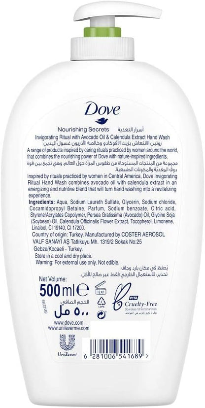 DOVE Care & Protect Moisturising Hand Wash, 100% sensitive skin friendly, Original, with ¼ moisturising cream, 500ml