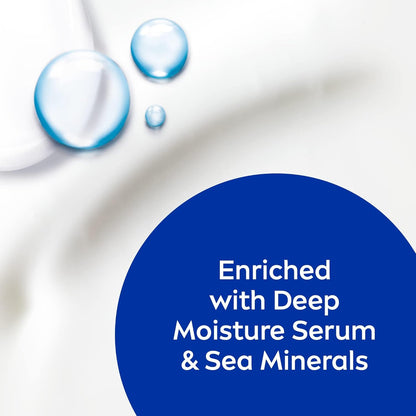 NIVEA Body Lotion for Normal to Dry Skin, Express Hydration, with Deep Moisture Serum and Sea Minerals, 48H Moisture Care, 400ml