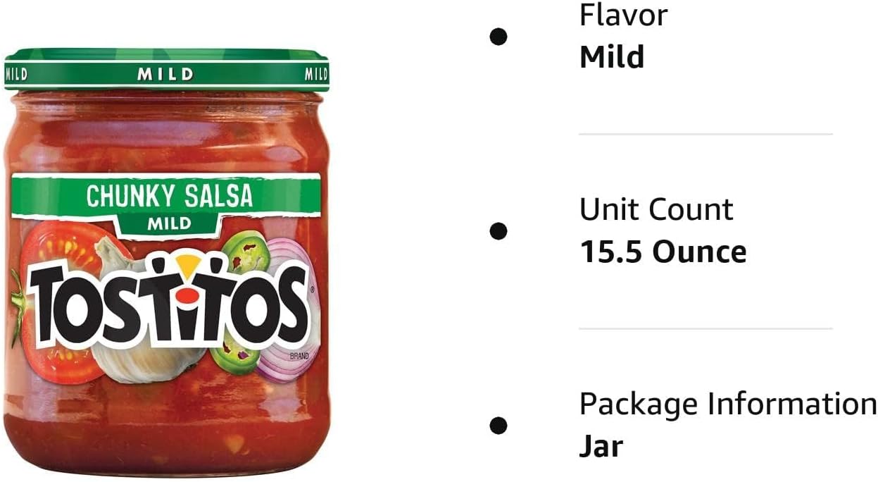 Tostitos Mild Chuncky Salsa 15.5 OZ (439g) - Export
