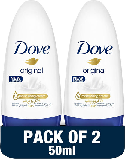Dove Women Antiperspirant Deodorant 50ml, Pack of 2