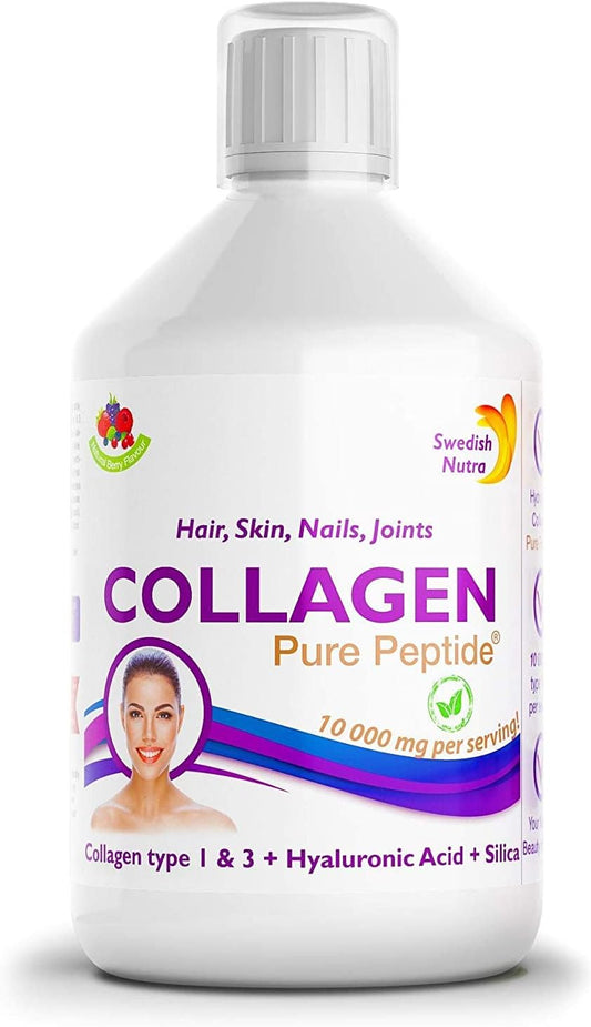 SWEDISH NUTRA Collagen Pure Liquid Peptide (Fish) - 500ml,10000mg