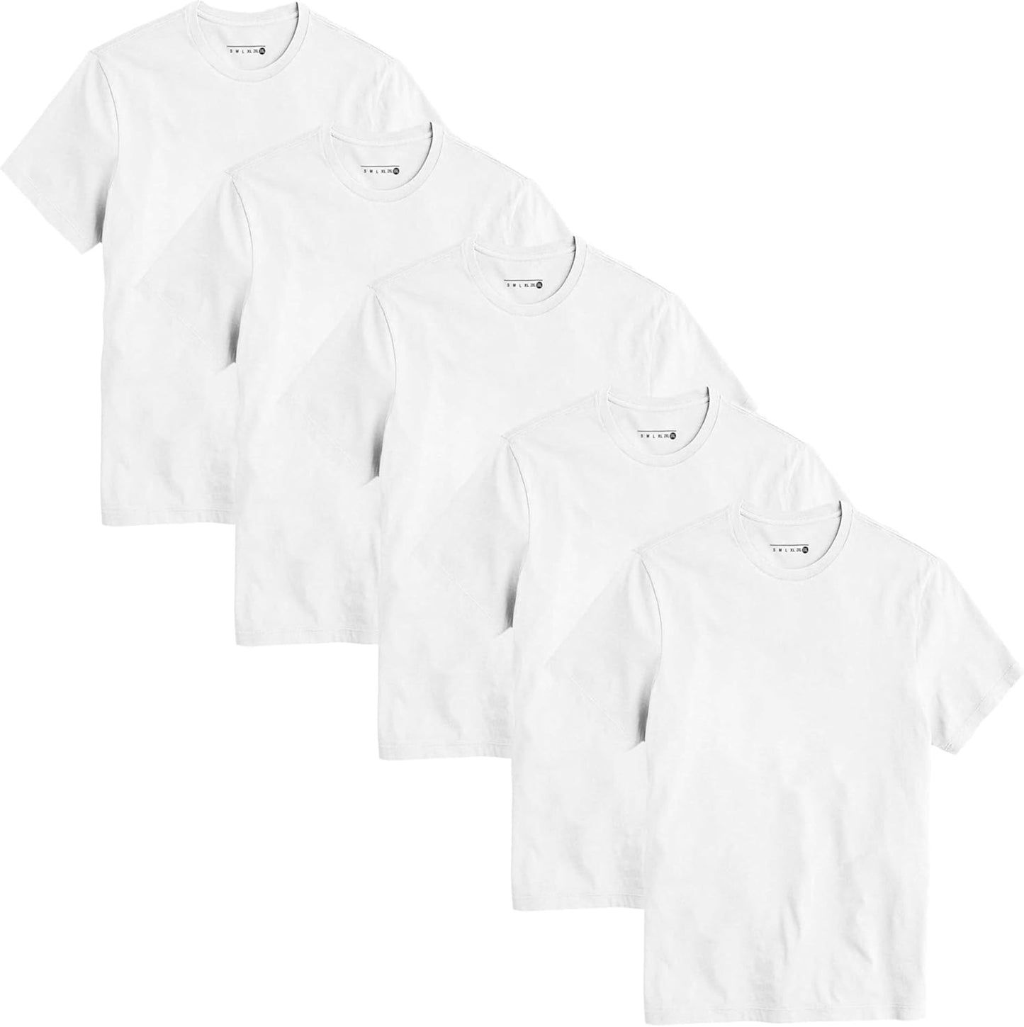 Polo Republica Men's Pack Of 5 Basic Regular fit Short Sleeve T-Shirt, Casual Combed Cotton Tee Shirts