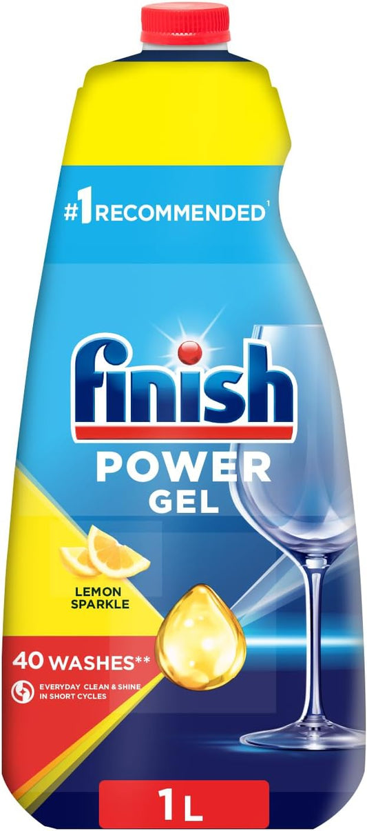 Finish All in One Max Dishwasher Gel, Lemon Sparkle, 1L