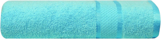 Soft-Swril Premium Sky-Blue Bath Towel 500 GSM 100% Cotton 27x54 Inches Pack of 1,Ultra Super Soft Quick Dry Highly Absorbent - Soft Hotel Quality for Bath and Spa