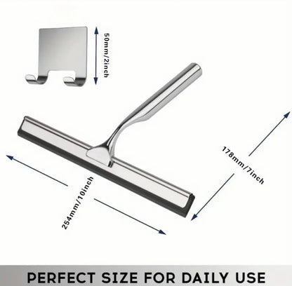 1pc, Handheld Glass Wiper With Hook