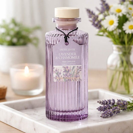 Vintage Currant & Rose Petal Reed Diffuser, Green - 130ml