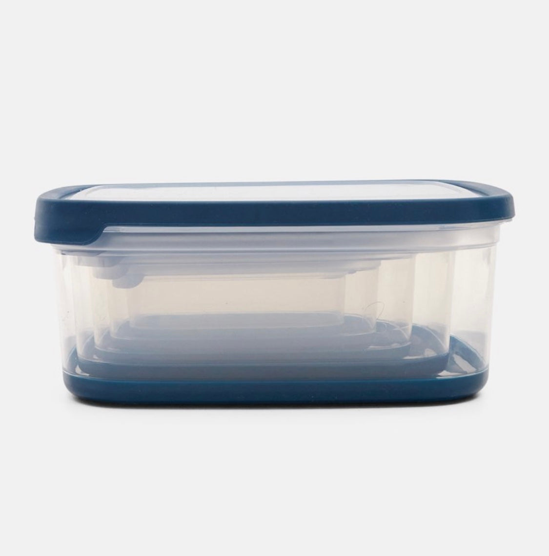 10 pcs food storage set blue/ clear