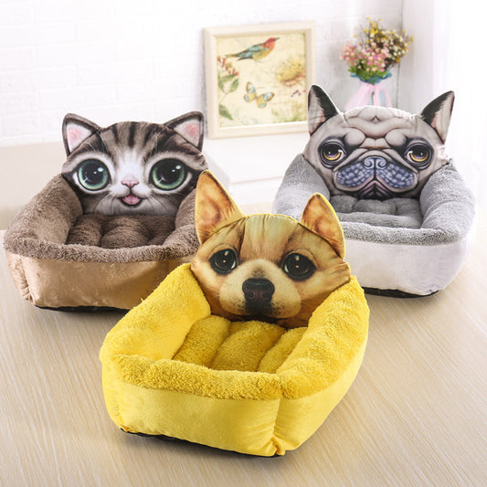 3D Cartoon Shape pet bed
