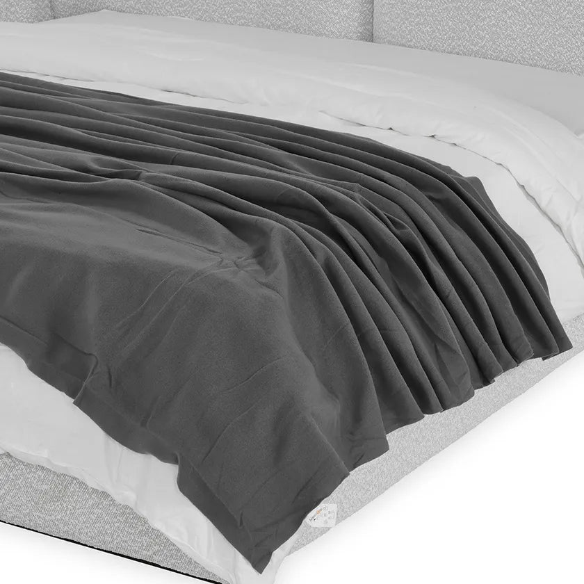 BV Fleece Blanket, Grey - 200x220cm