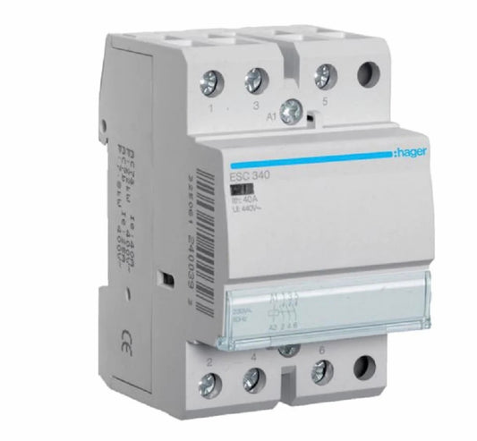 Contactor Hager ESC340 40A - 3Pole