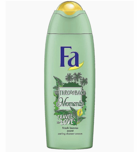 FA SHOWER GEL Travel Love - Fresh Leaves Scent - Gentle to Skin - 250 ml