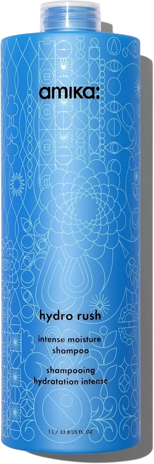 amika hydro rush intense moisture shampoo with hyaluronic acid, 275ml