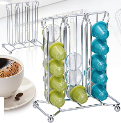 alpina coffee cup holder 16.5 x 20.5 cm chrome steel