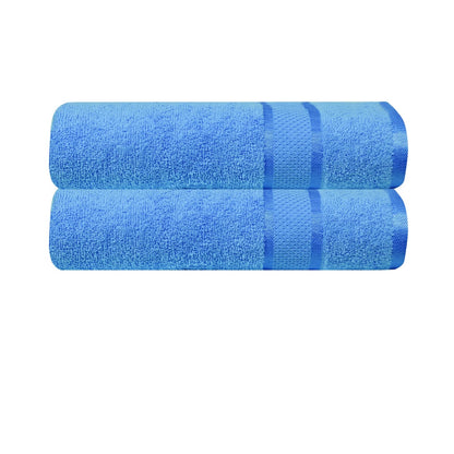 Soft-Swril Premium Sky-Blue Bath Towel 500 GSM 100% Cotton 27x54 Inches Pack of 1,Ultra Super Soft Quick Dry Highly Absorbent - Soft Hotel Quality for Bath and Spa