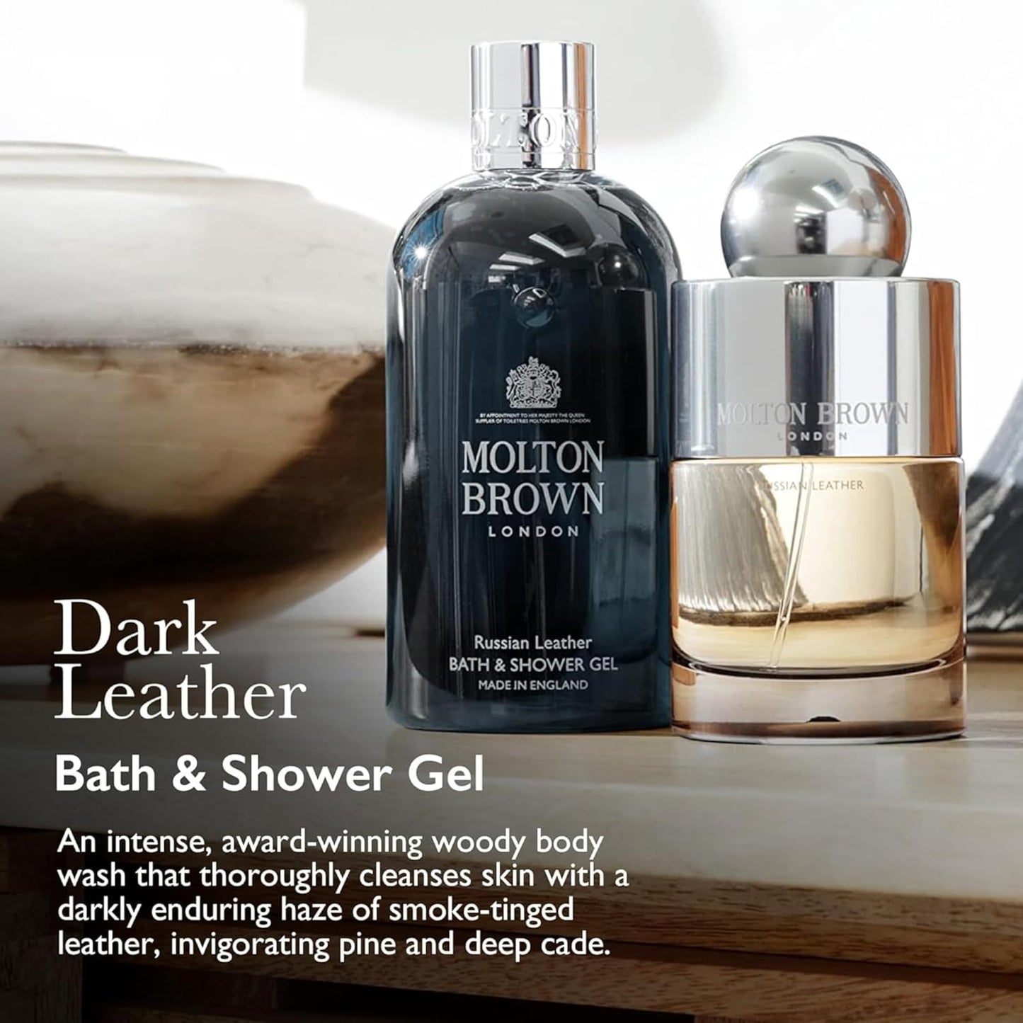 Molton Brown Dark Leather Bath & Shower Gel 300 ml