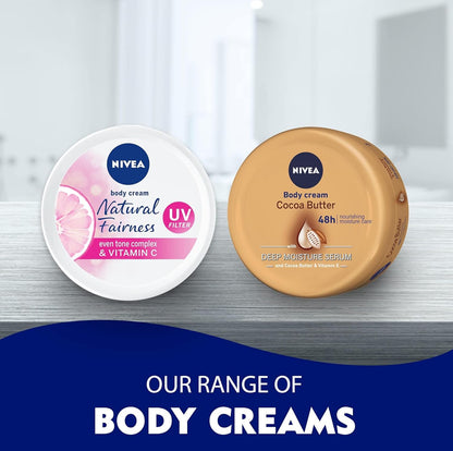 NIVEA Body Lotion for Dry Skin, Cocoa Butter, 5in1 Complete Care, 48H Deep Moisture, 2x400ml, Pack of 2