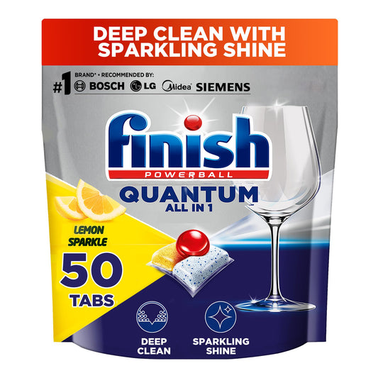 Finish Powerball Quantum Dishwasher Detergent All in One - 50 Tabs