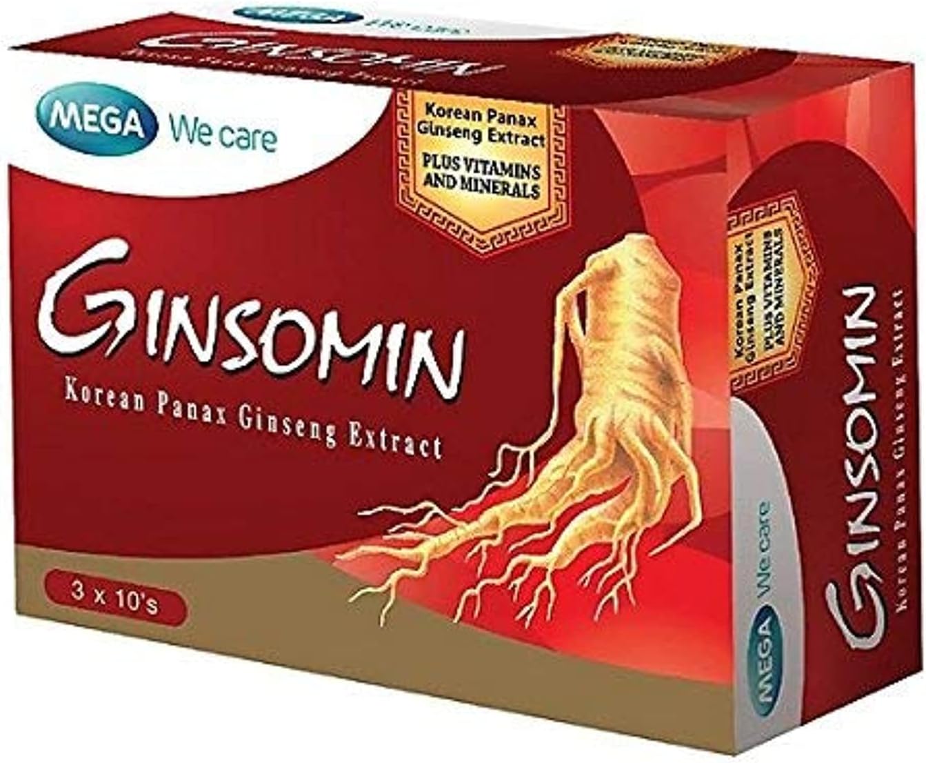 GINSOMIN KOREAN PANAX GINSENG WITH MULTIVITAMINS