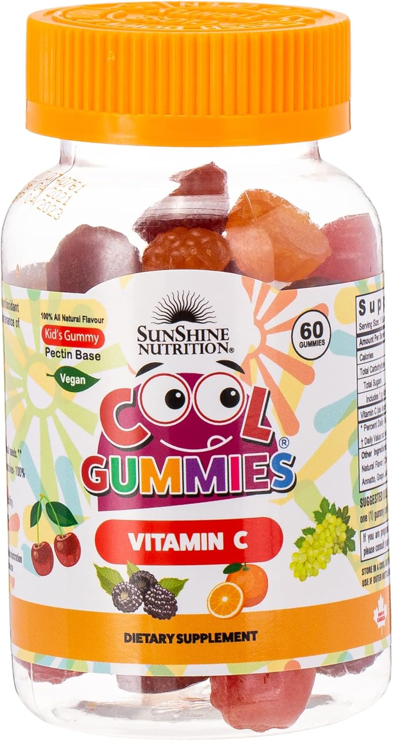 Sunshine Nutrition Cool Gummies With Vitamin C , 60 Gummies