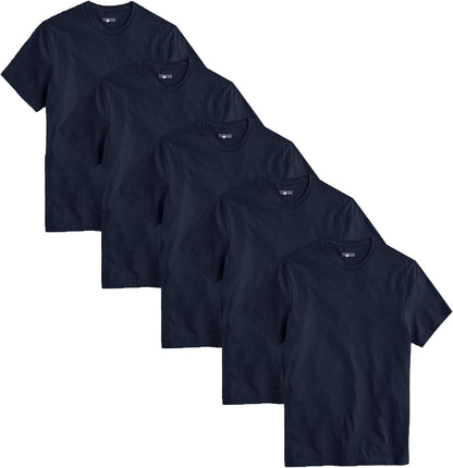 Polo Republica Men's Pack Of 5 Basic Regular fit Short Sleeve T-Shirt, Casual Combed Cotton Tee Shirts